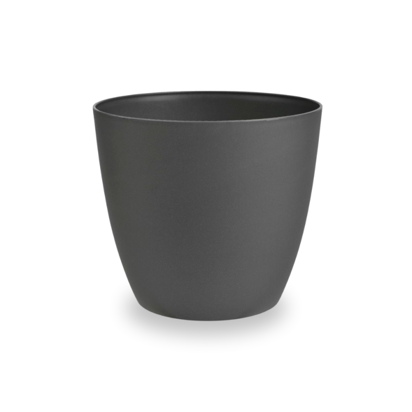 Obal Ella - matná flitr antracit - Průměr květináče: 7 cm