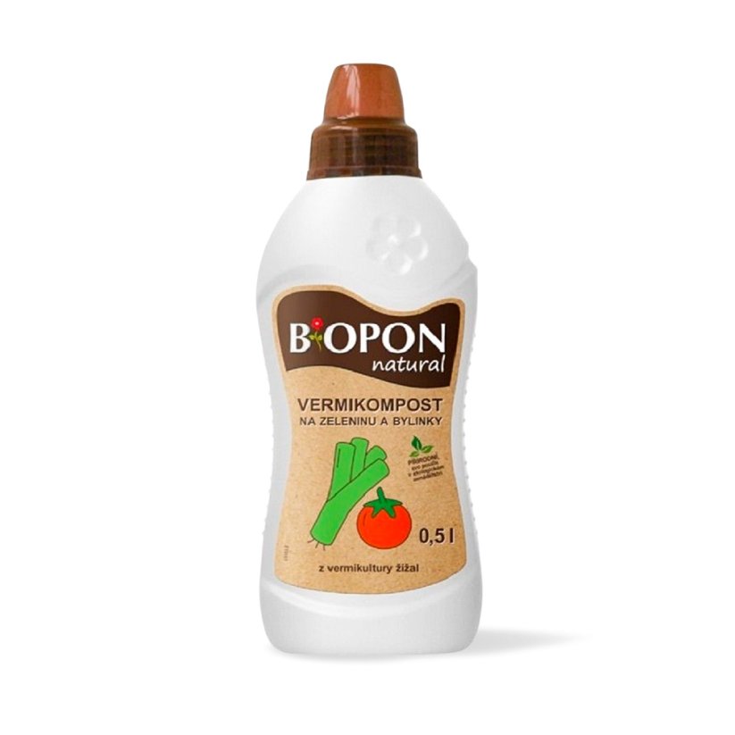 Hnojivo Bopon Natural vermikompost na zeleninu a bylinky 0,5L