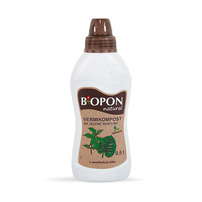 Hnojivo Bopon Natural vermikompost na zelené rostliny 0,5L