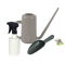 Set lopatka + konvička (taupe) + rozprašovač (slonová kost)