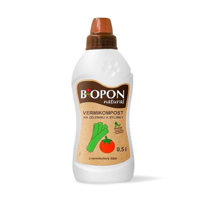 Hnojivo Bopon Natural vermikompost na zeleninu a bylinky 0,5L