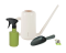 Set lopatka + konvička (slonová kost) + rozprašovač (zelený)