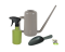 Set lopatka + konvička (taupe) + rozprašovač (zelený)