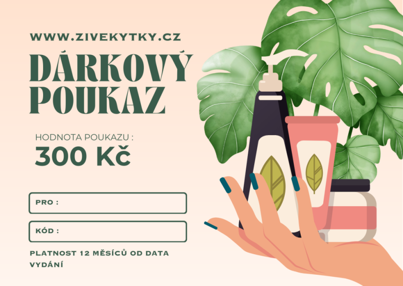 Dárkový poukaz - 300 Kč