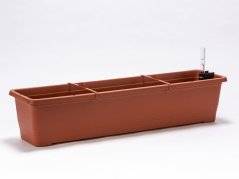 Truhlík samozavlažovací Bergamot - terakota 80 cm
